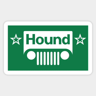 Hound (dark background) Sticker